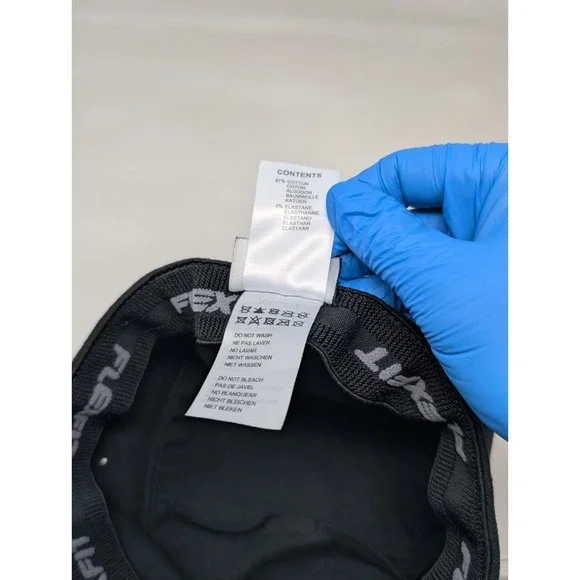 Vintage Kangol Army Hat Cadet Cap Fitted Flexfit XXL Black Twill Army Military - Picture 8 of 8